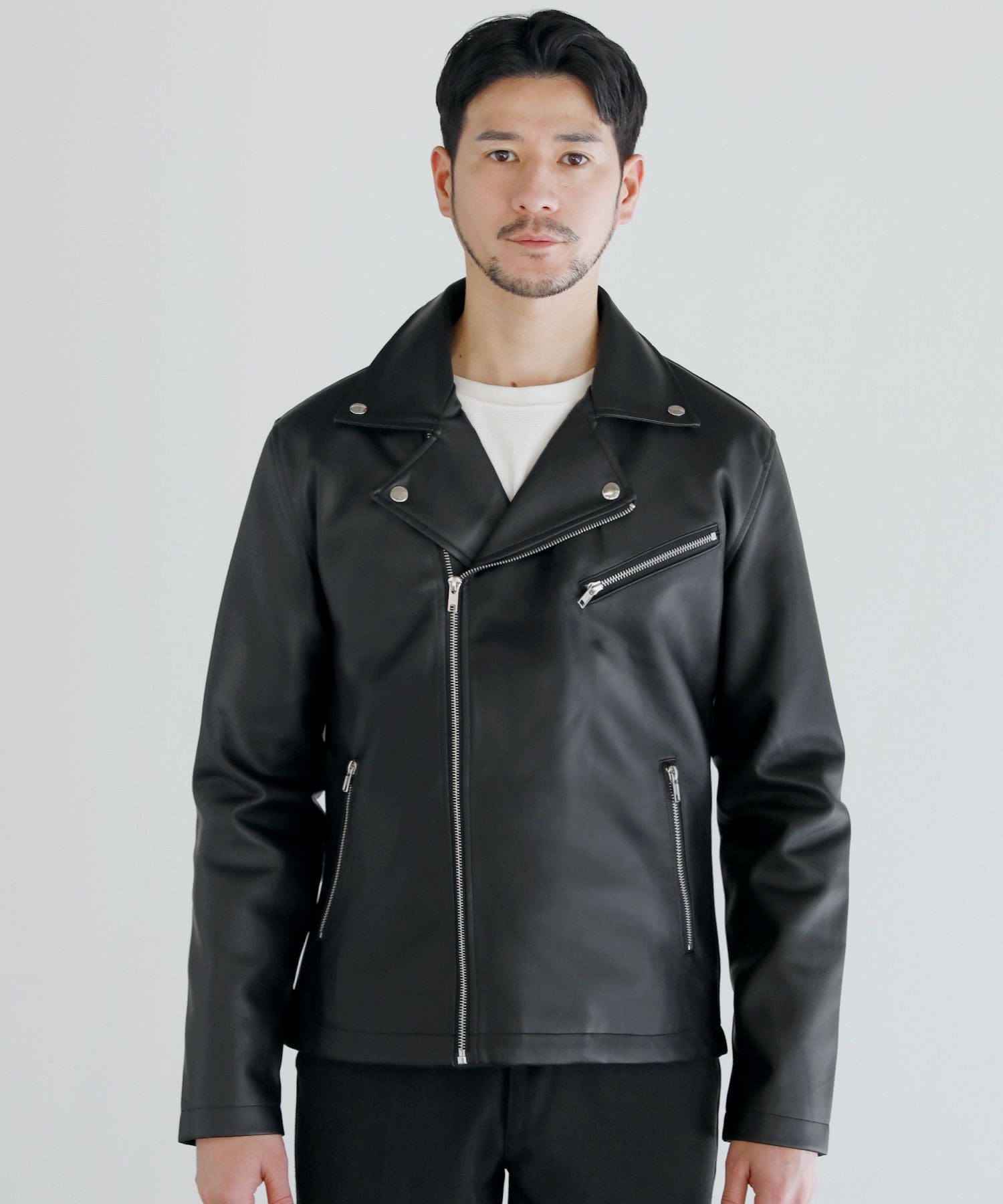 PUレザーダブルライダースジャケット | 【公式】SPU スプ公式通販