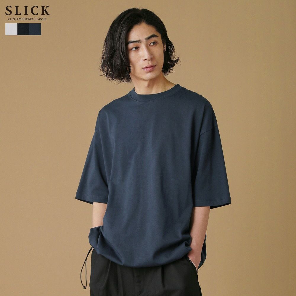 ダブルヤーンドローストリングオーバーサイズ半袖Tシャツ | 【公式