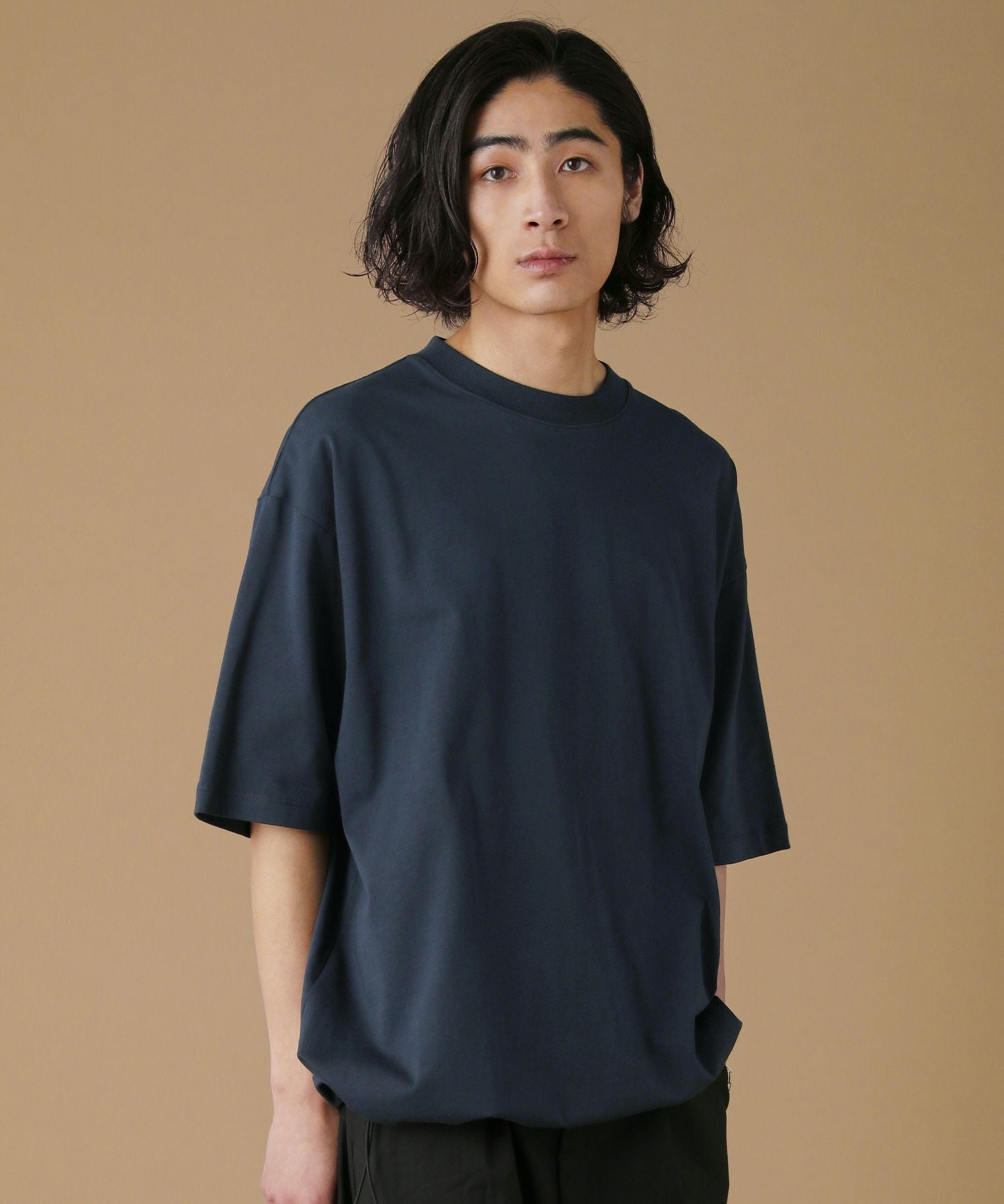 ダブルヤーンドローストリングオーバーサイズ半袖Tシャツ | 【公式