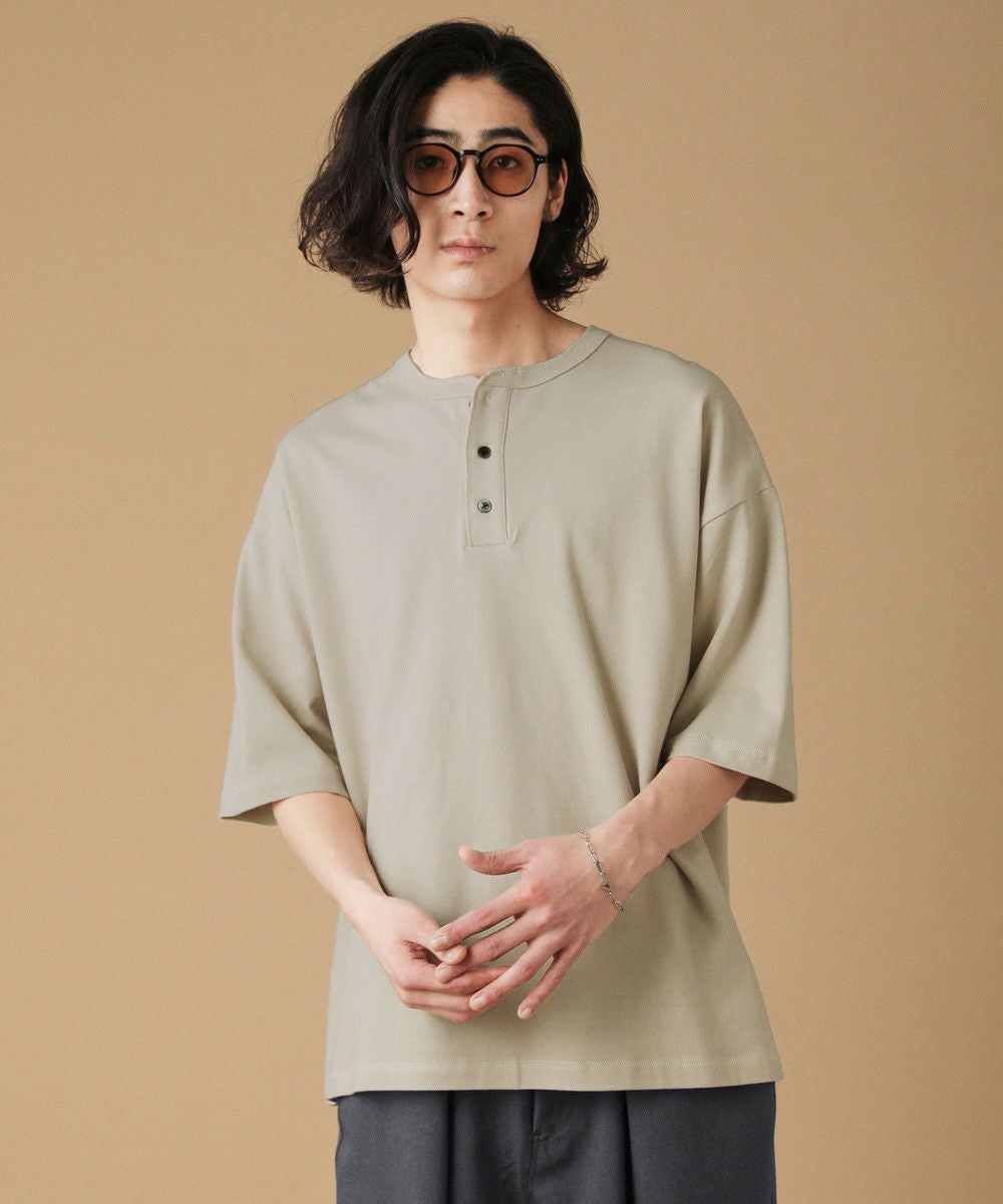 美品 20SS シェーヌダンクル ポケット 刺繍 Tシャツ オリーブ 34 S HERMES（エルメス） 未使用 シェーヌダンクル刺繍 ポケットTシャツ