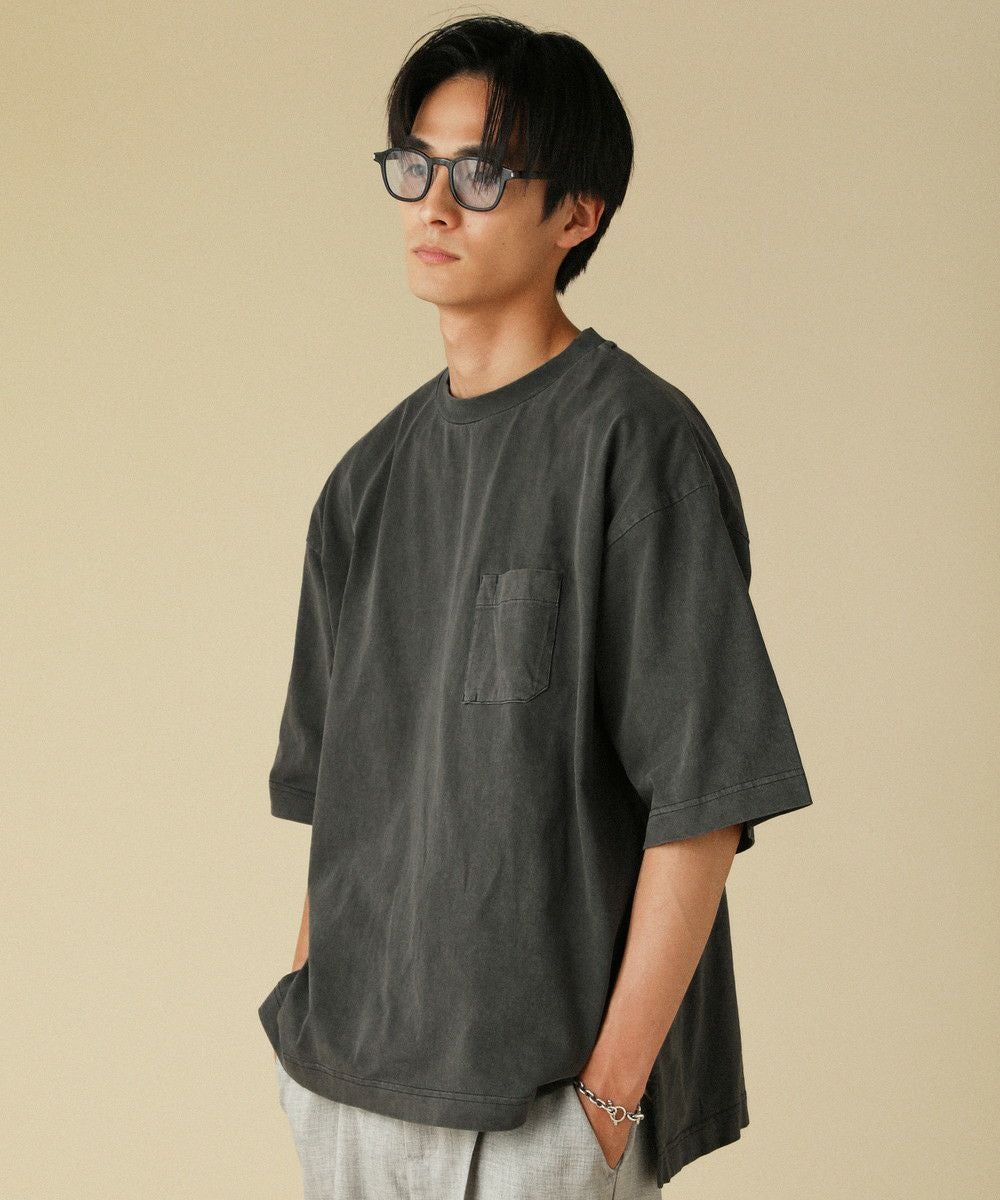 SPU別注 日本製スーパー度詰め天竺裾レイヤードビッグポロシャツ