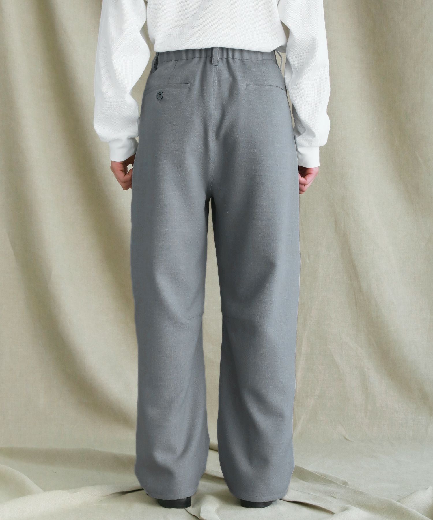 【グレー】クラシックドビークロスイージースラックス クラシックドビークロスイージースラックス｜MEN'S MELROSE（メンズ
