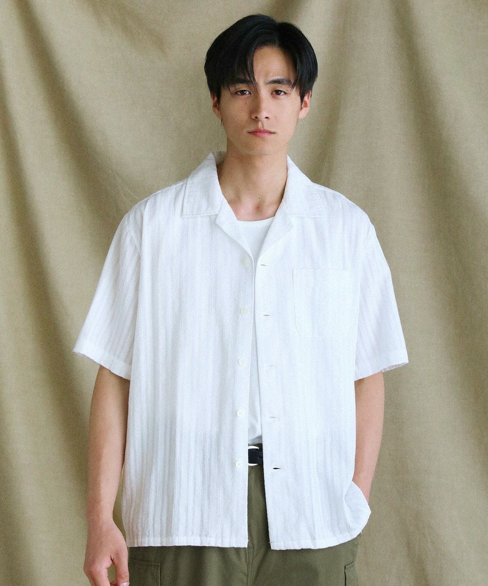 カラス　レア　北欧新品+invisibletシャツ TR26SS-404 /「Atomic Hawaiian L/S Shirt / GREEN」カスリL/Sシャツ
