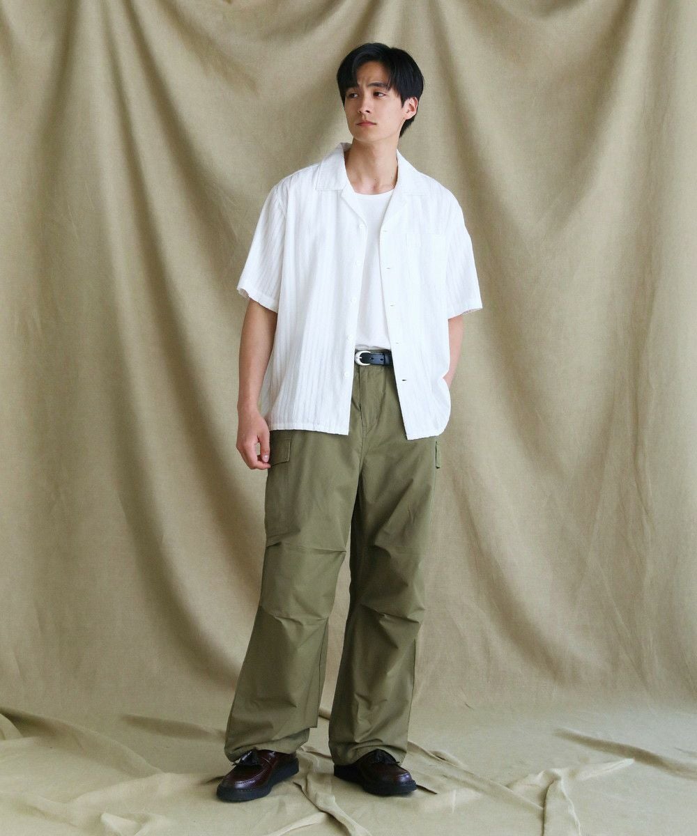 日本製レノクロス（からみ織）オープンカラー半袖シャツ | 【公式】SPU