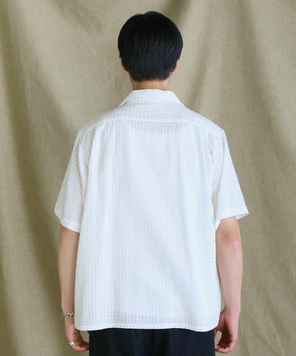 日本製レノクロス（からみ織）オープンカラー半袖シャツ | 【公式】SPU