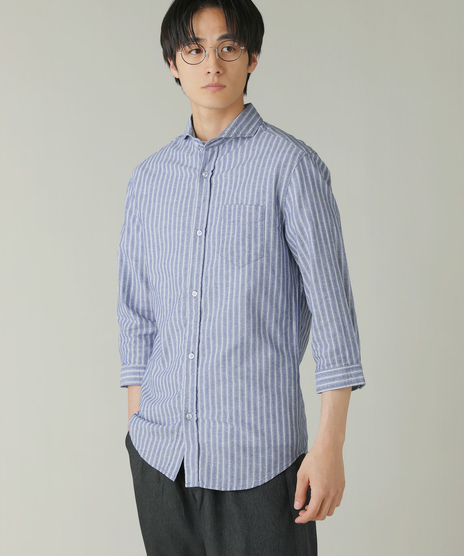 MADISONBLUE7分袖シャツ TRANE L／S SHIRT MB261ー5007 | MADISONBLUE