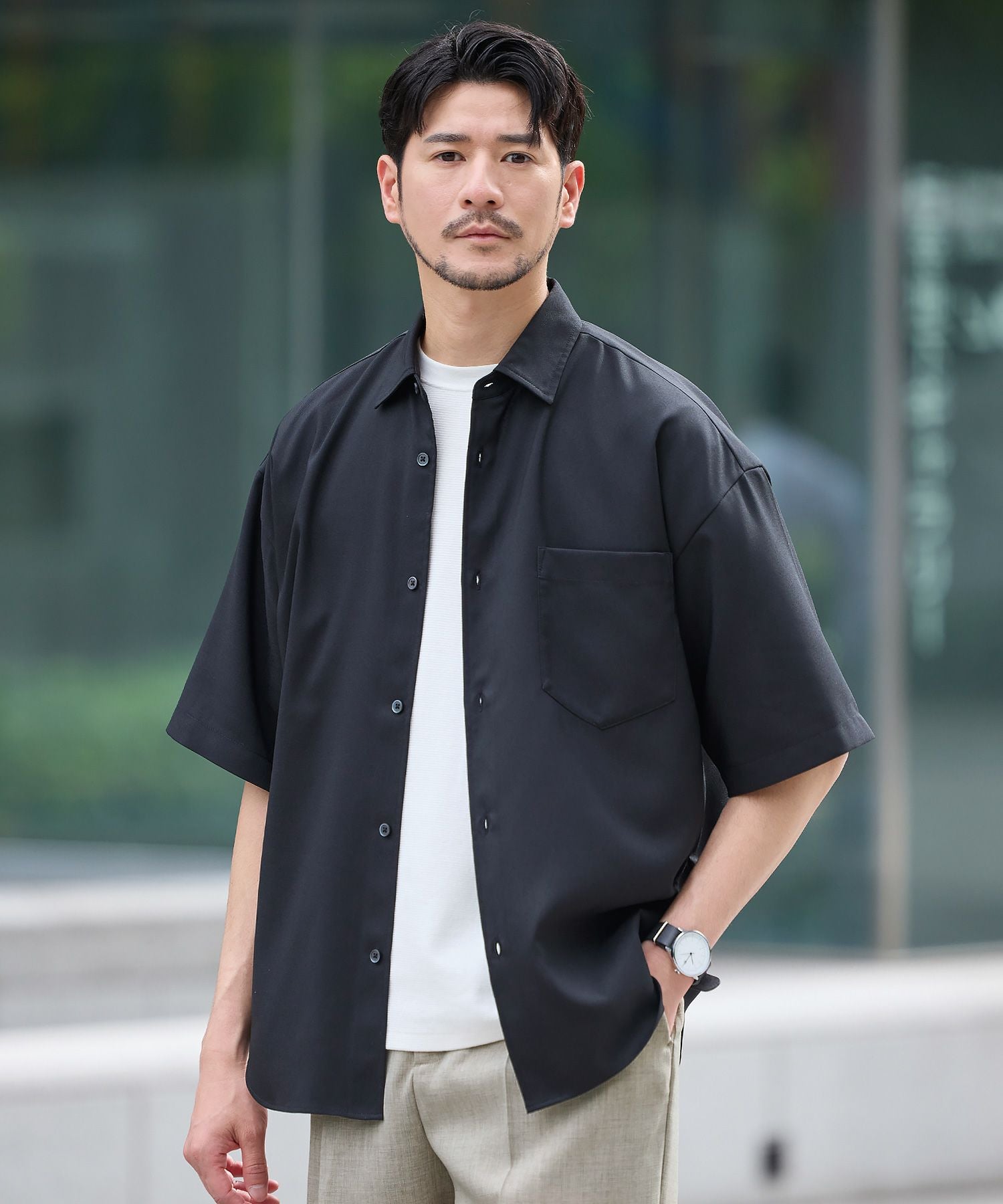 防シワレギュラーカラーベーシック半袖シャツ | 【公式】SPU スプ公式