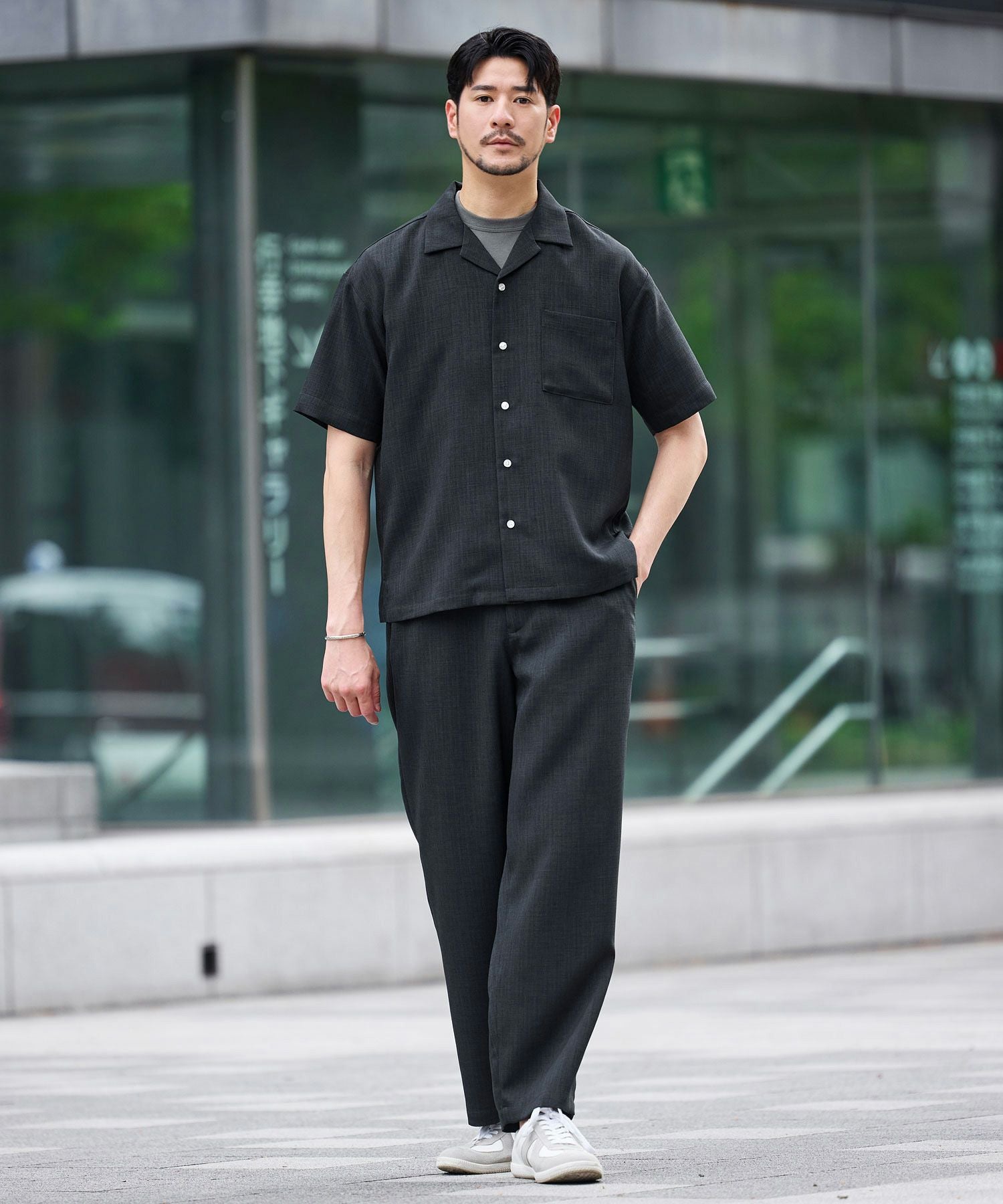 イージーケア・吸水速乾・通気性・軽量】コットンリネンライクテック