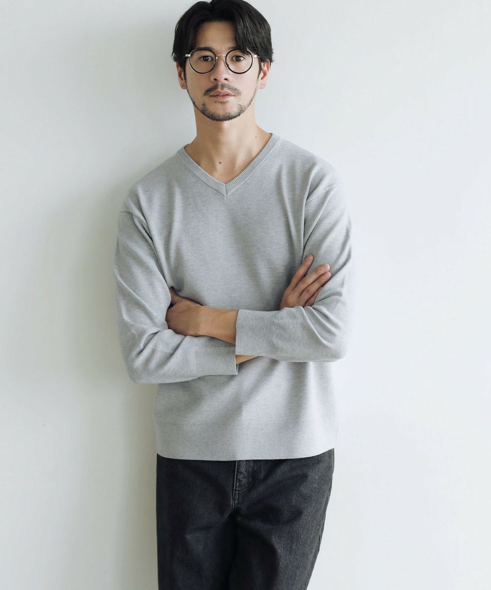 アパルトモン・Ｖネック・麻シルク混ニット 7色】シルク混ハイゲージVネックニットプルオーバー｜Stola.（ストラ