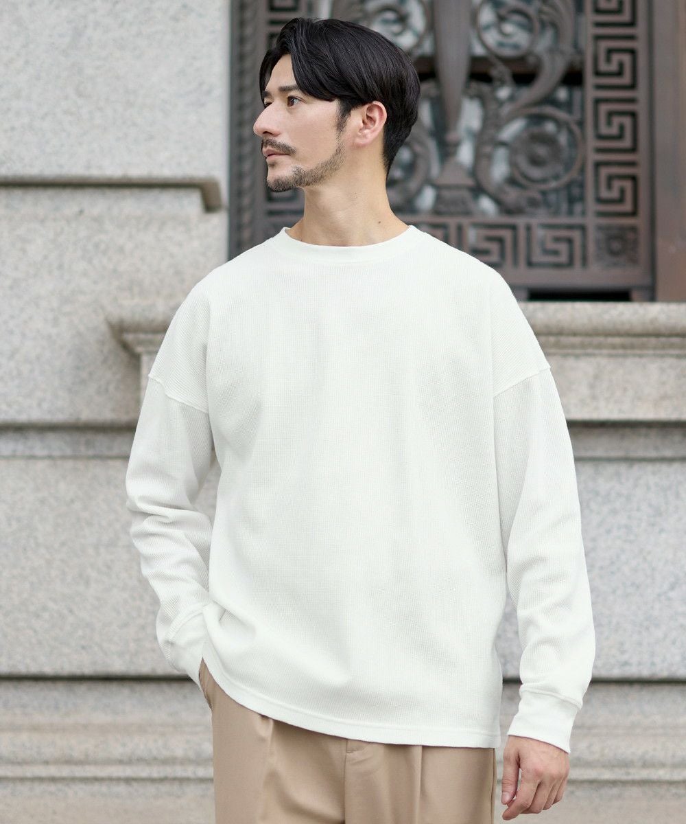 抗菌防臭ワッフルクルーネック＆ヘンリーネックロンT | 【公式】SPU