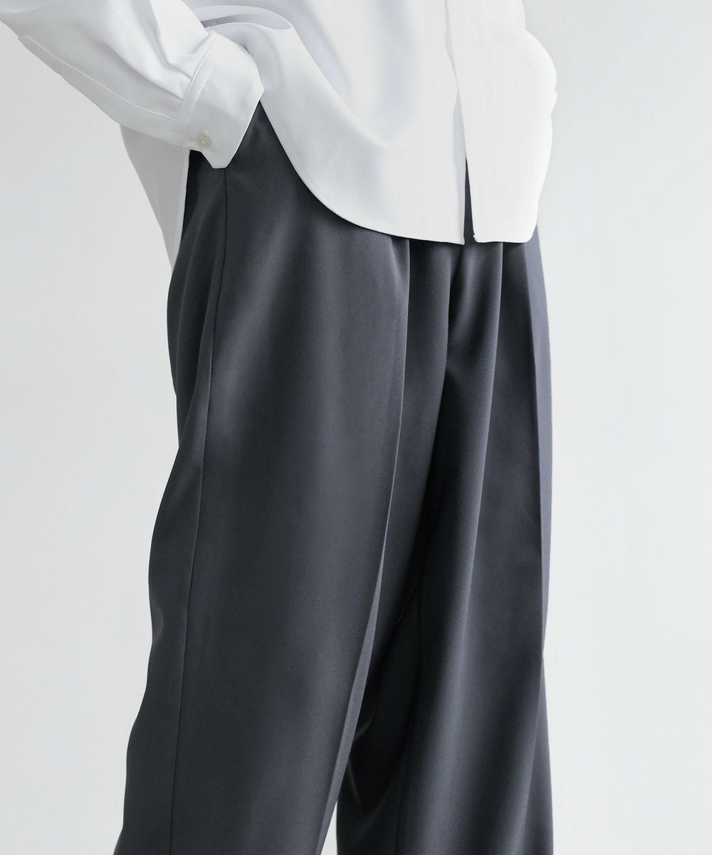 防シワ・ストレッチ/セミワイドシルエットワンタックセンタープレス