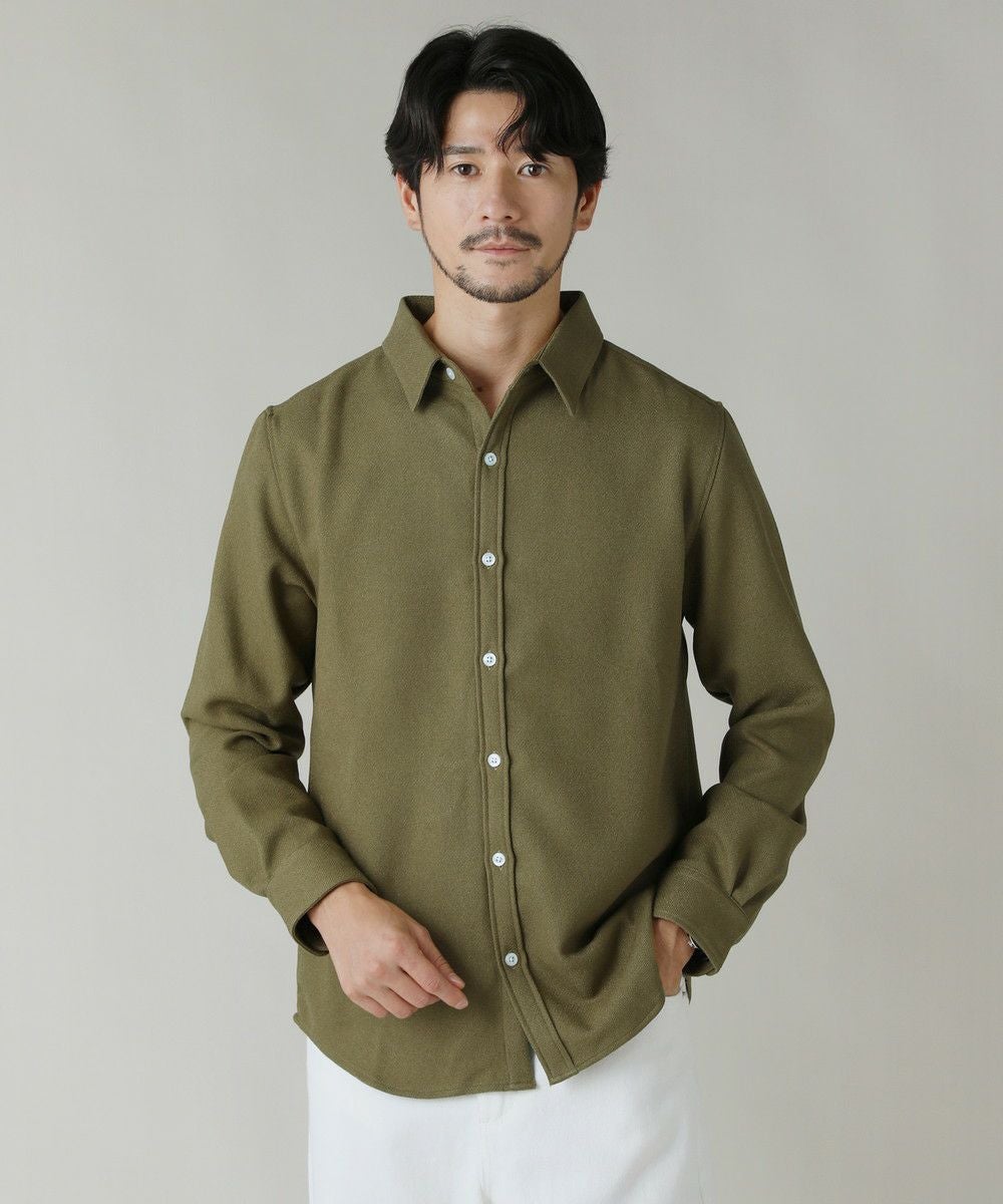 日本製/防しわ/ウォッシャブルバーズアイレギュラーカラーシャツ