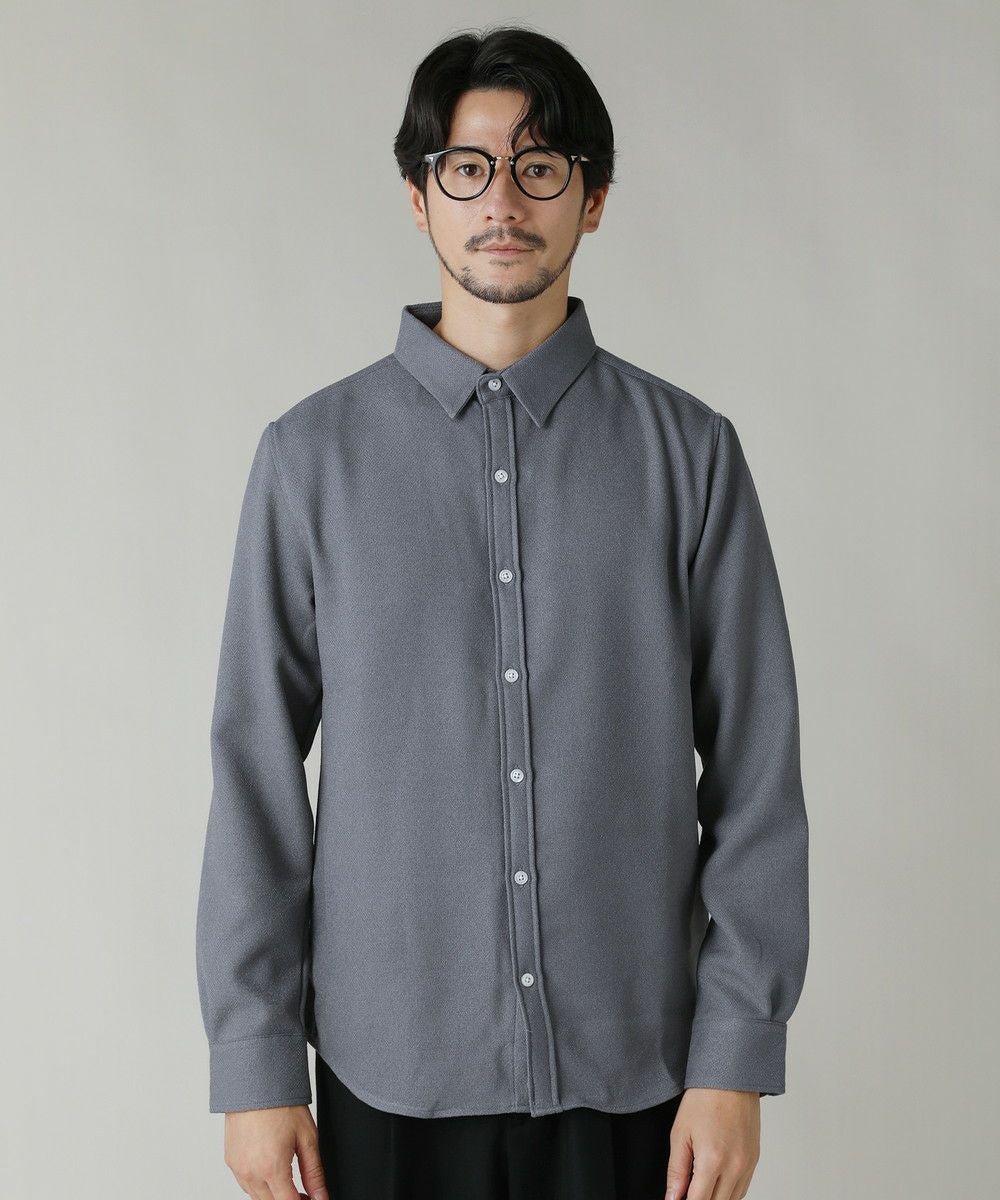 日本製/防しわ/ウォッシャブルバーズアイレギュラーカラーシャツ