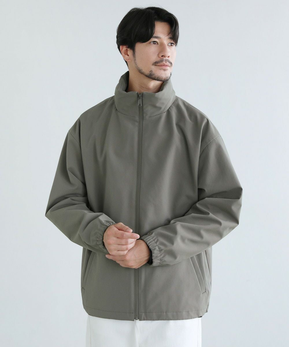 撥水/防風/透湿/止水ジップ〉3レイヤー機能性2wayスタンドネック