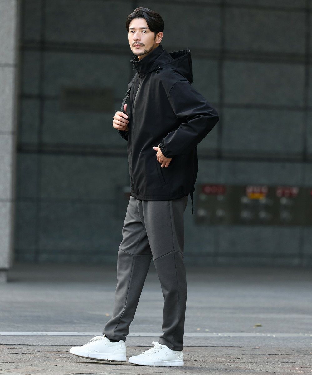 撥水/防風/透湿/止水ジップ〉3レイヤー機能性2wayスタンドネック