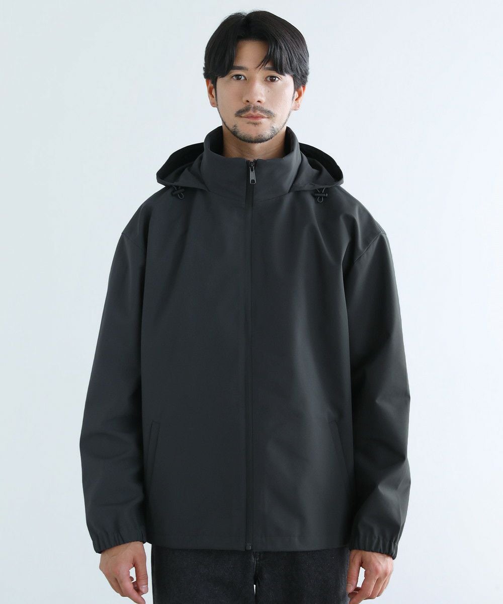 撥水/防風/透湿/止水ジップ〉3レイヤー機能性2wayスタンドネック