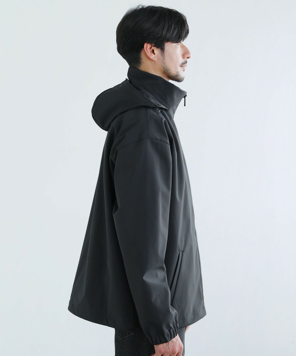撥水/防風/透湿/止水ジップ〉3レイヤー機能性2wayスタンドネック
