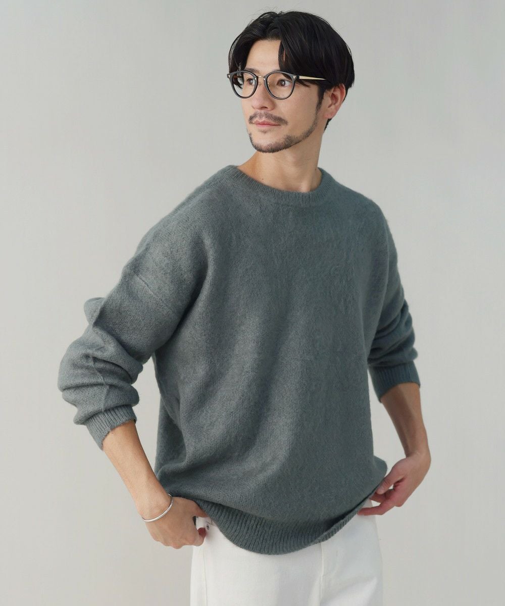 モヘアタッチ無地アクリルクルーネックニット | 【公式】SPU スプ公式