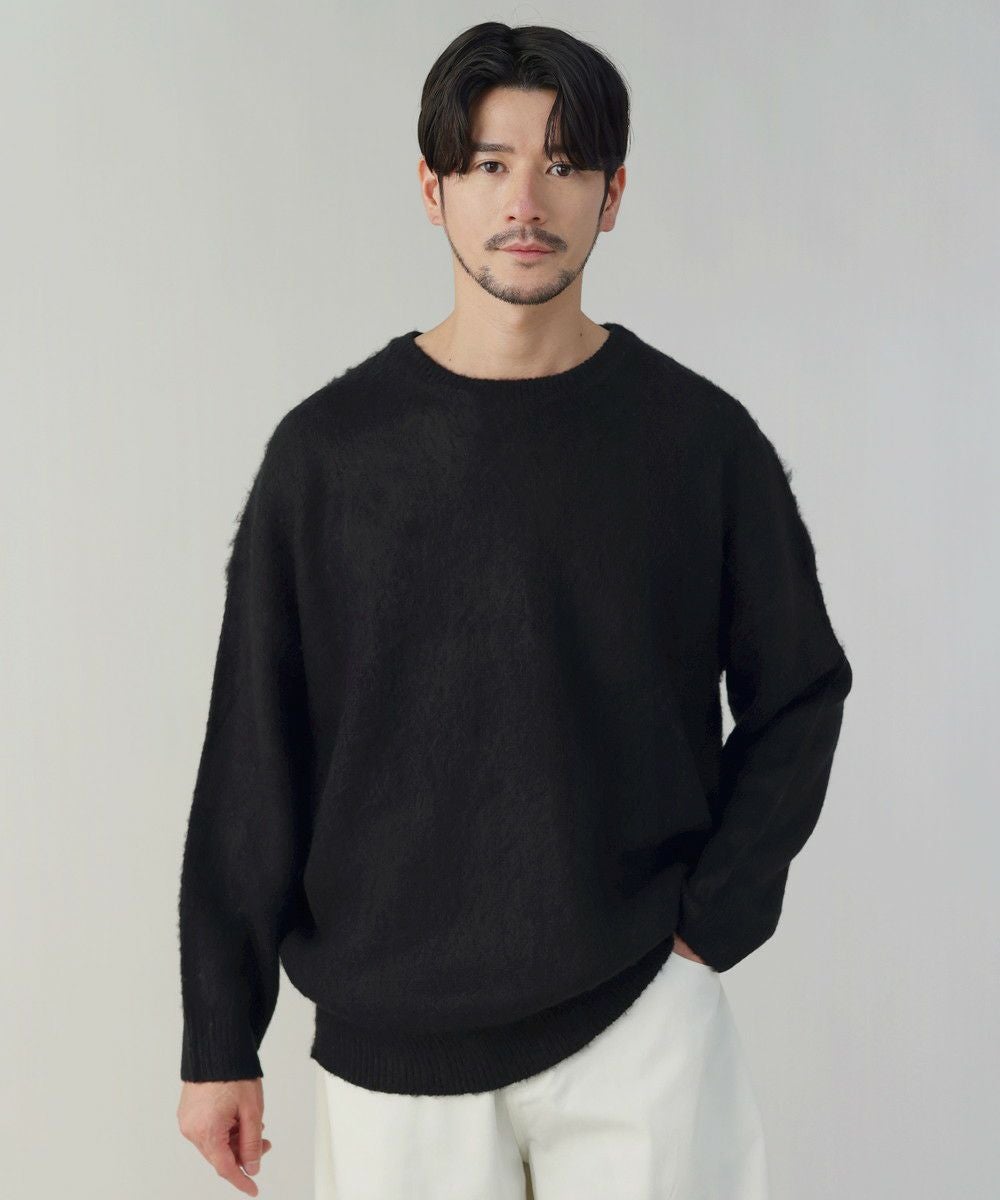 モヘアタッチ無地アクリルクルーネックニット | 【公式】SPU スプ公式