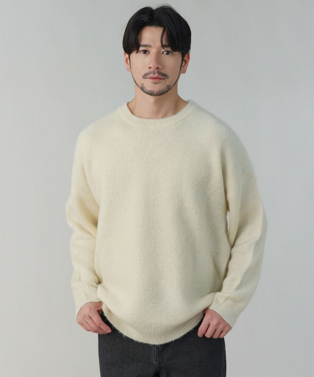 モヘアタッチ無地アクリルクルーネックニット | 【公式】SPU スプ公式