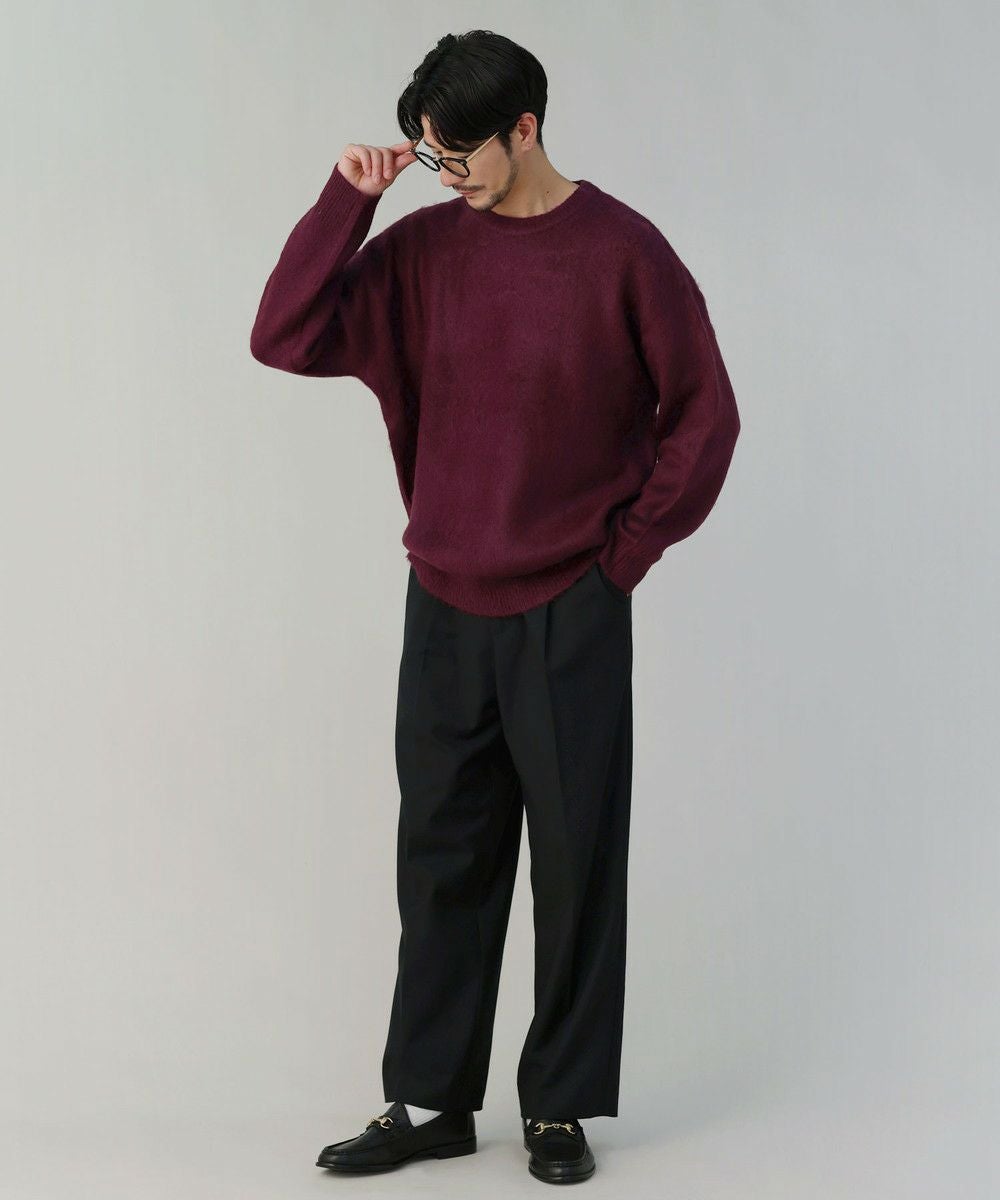 モヘアタッチ無地アクリルクルーネックニット | 【公式】SPU スプ公式