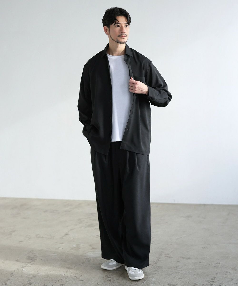 3点セット シャギーポリトロビッグシルエットジップブルゾン & 長袖