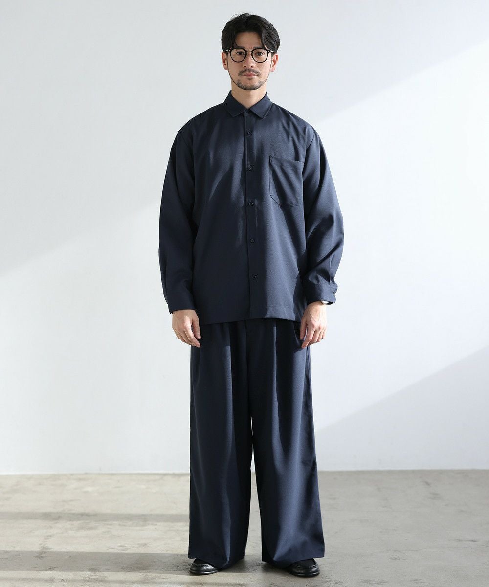 セットアップ 3点セット】防シワリラクシングシャツ+天竺Tシャツ+2