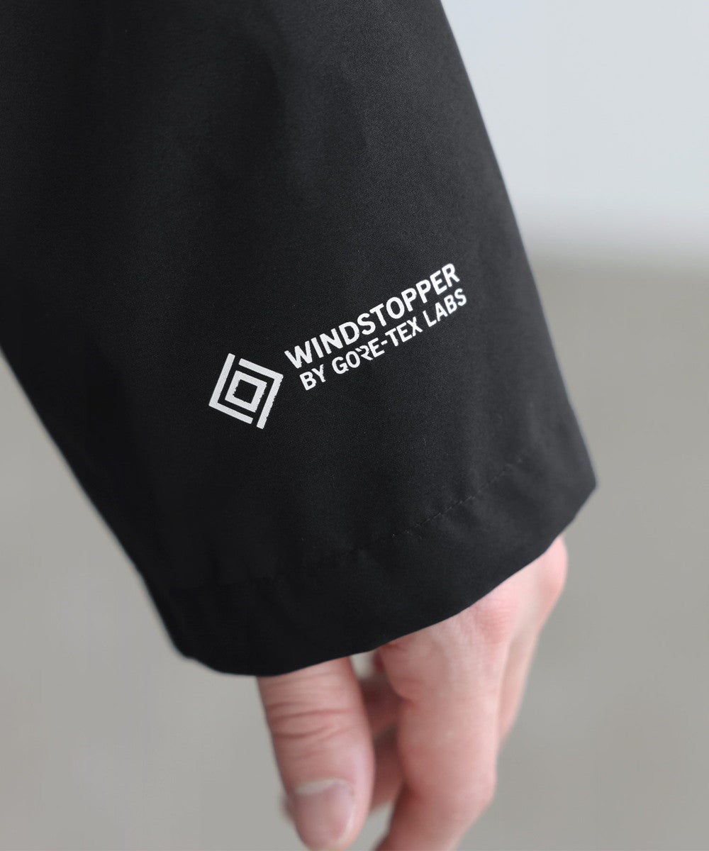 patagonia GORE-TEX ステンカラーコート ブラック SPU別注 WINDSTOPPER(R) PRODUCTS BY GORE-TEX LABS 【防風/撥水/透湿
