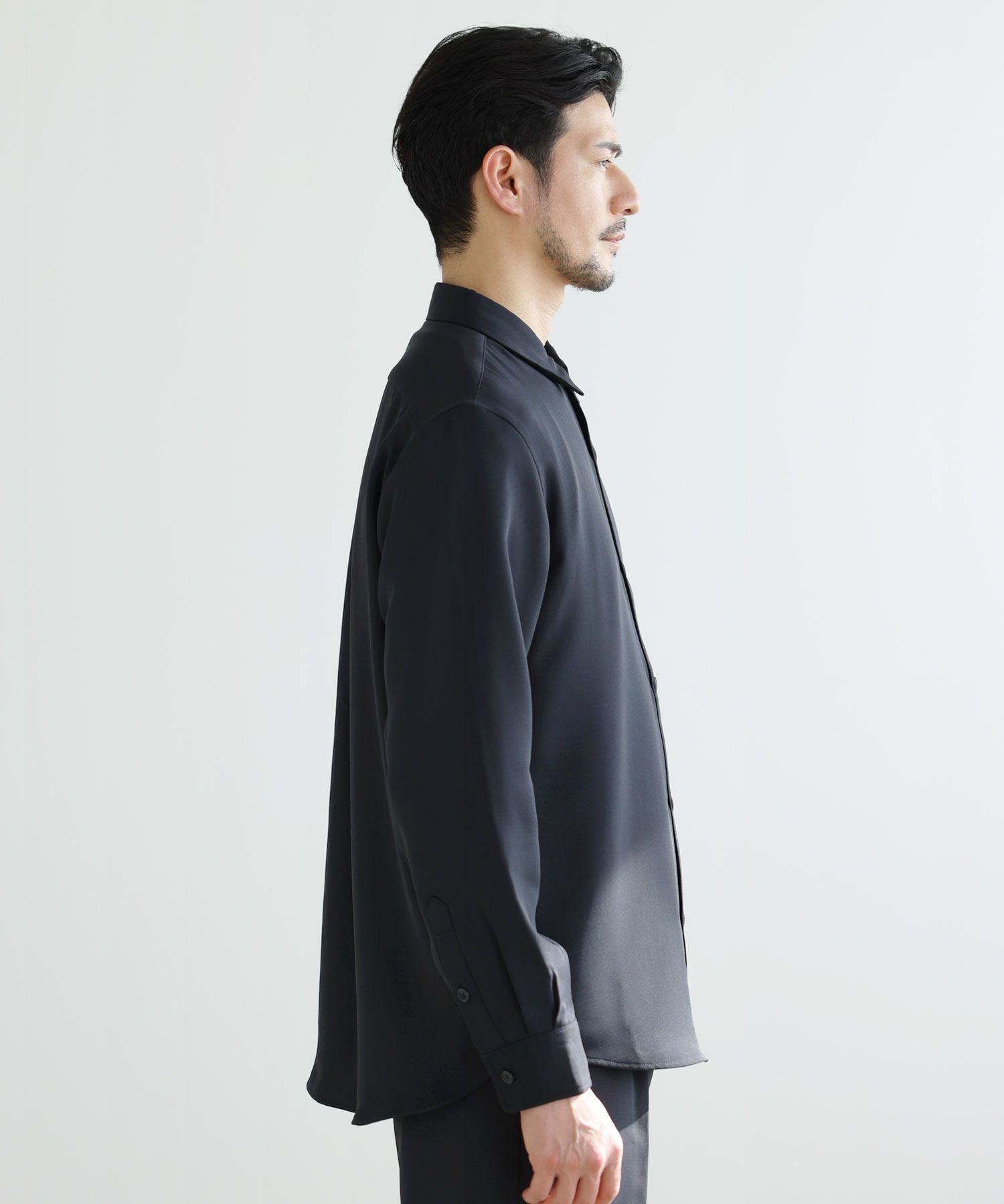 高機能フクレ二重織レギュラーカラーシャツ＆ロングパンツ2点セットアップ SPU（スプ） セットアップ 「防シワ・抗ピリング・接触冷感