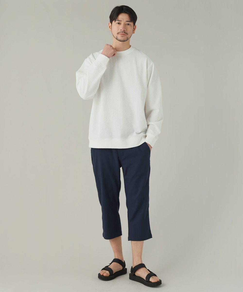 接触冷感/吸水速乾/ストレッチ】カルゼレギンスクロップドパンツ