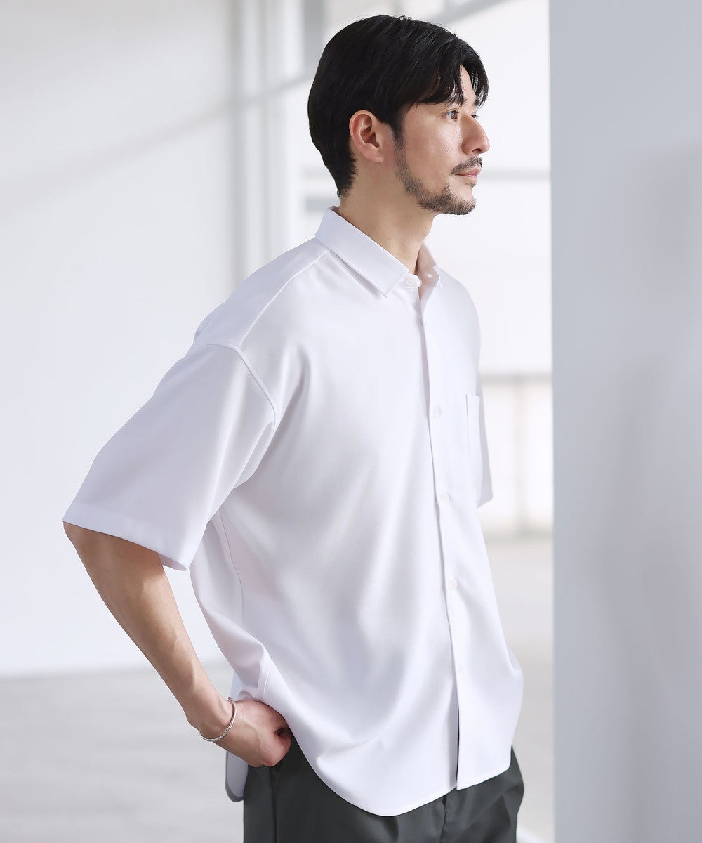 防シワ接触冷感ベーシック半袖シャツ
