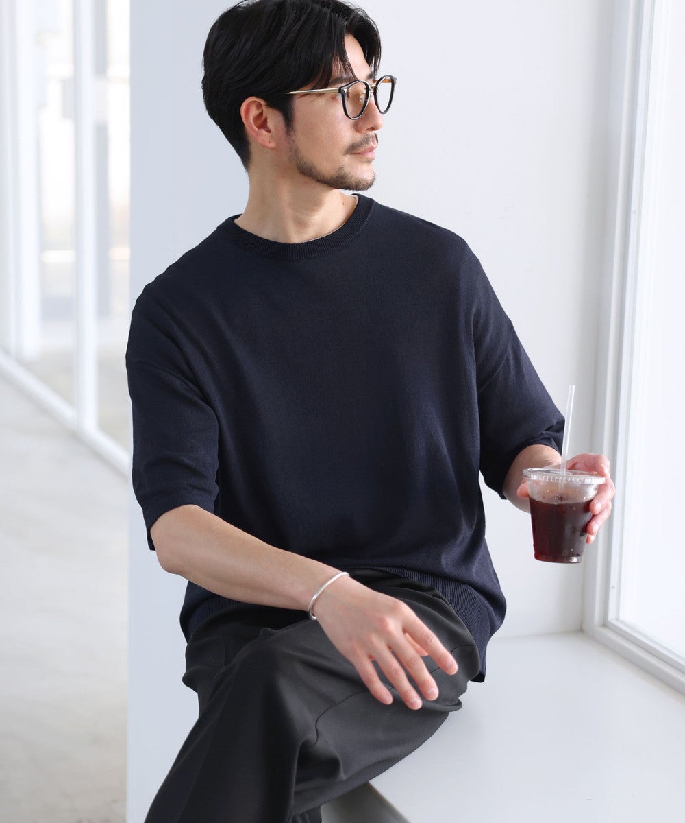 機能糸半袖サマーニットTシャツ