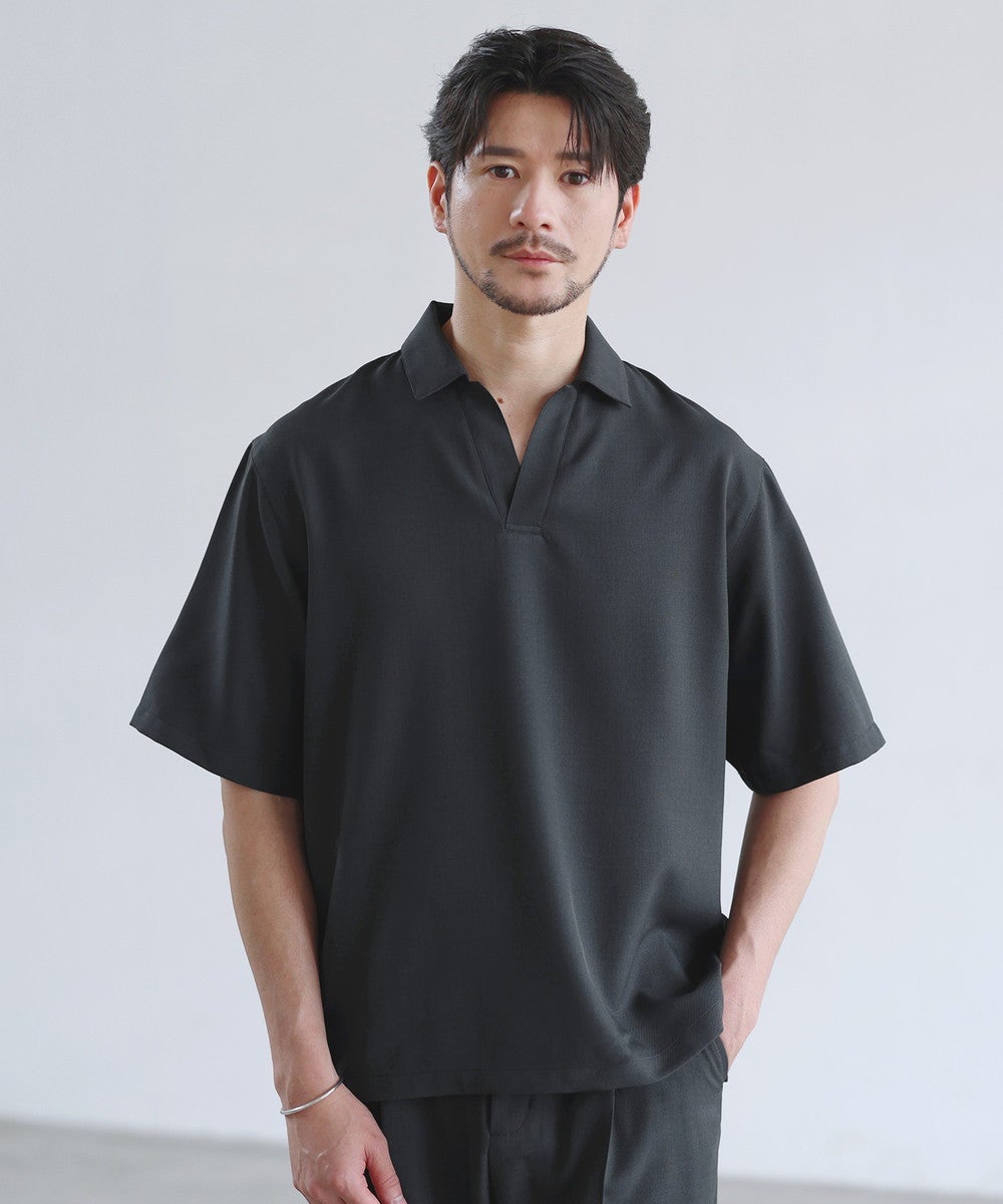 セットアップ対応】【防シワ・防ピリング・接触冷感】機能性素材テック