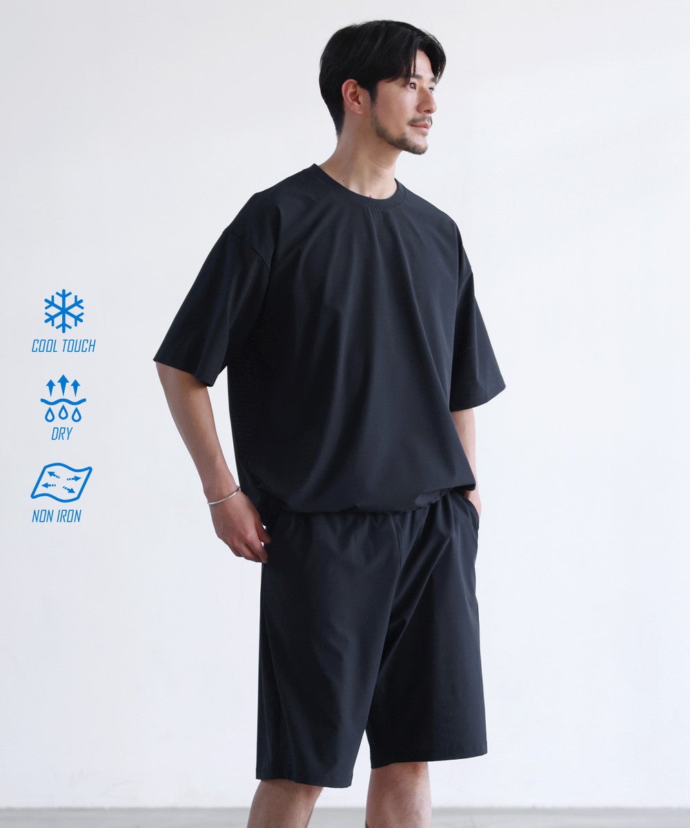 【タワレコ×風とロック×arena】Tシャツ&ハーフパンツセットアップ L セットアップ 2点セット】 【接触冷感・防シワ・速乾】AIR TECH DOT