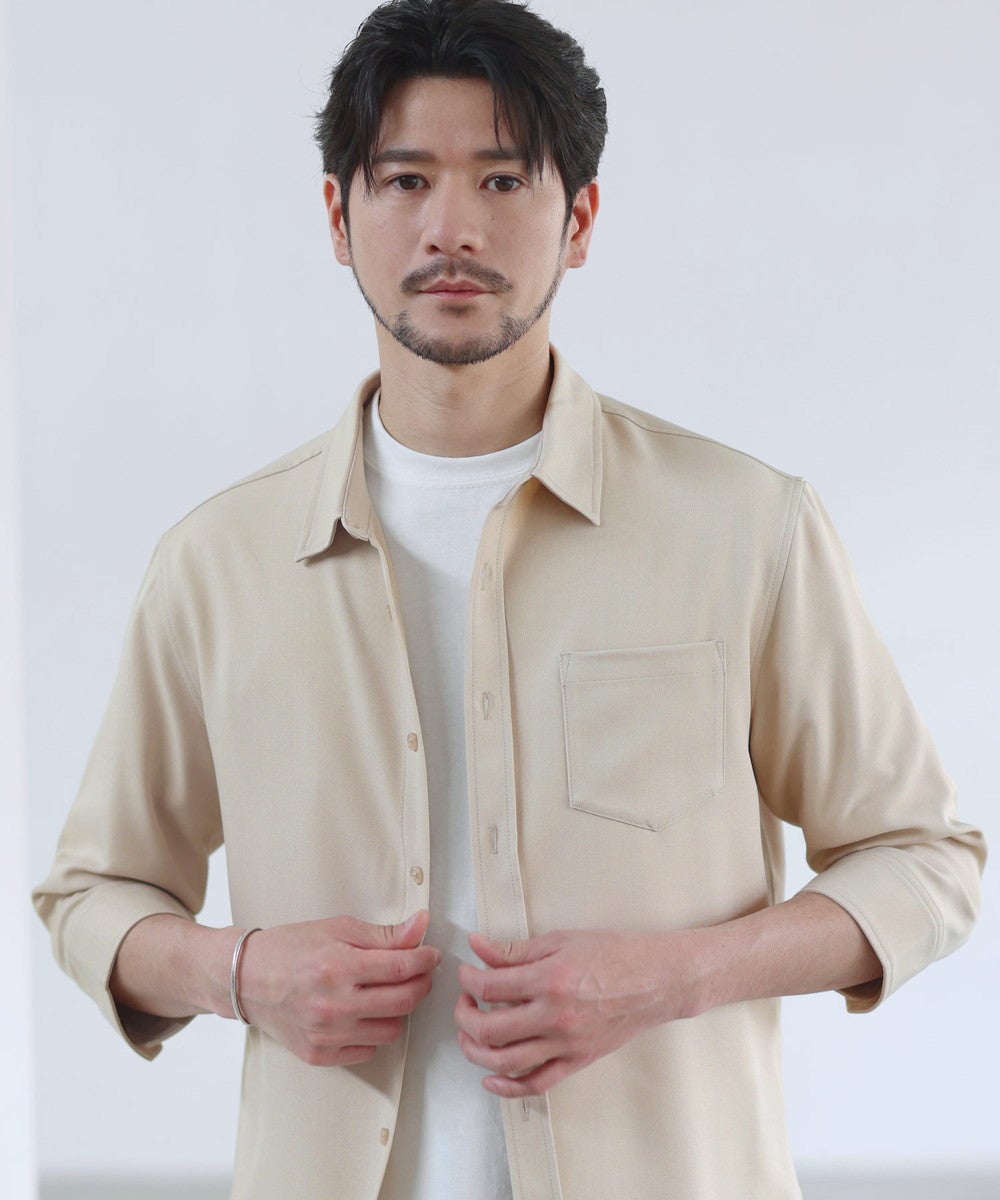 セットアップ対応】【防シワ・防ピリング・接触冷感】機能性素材テック