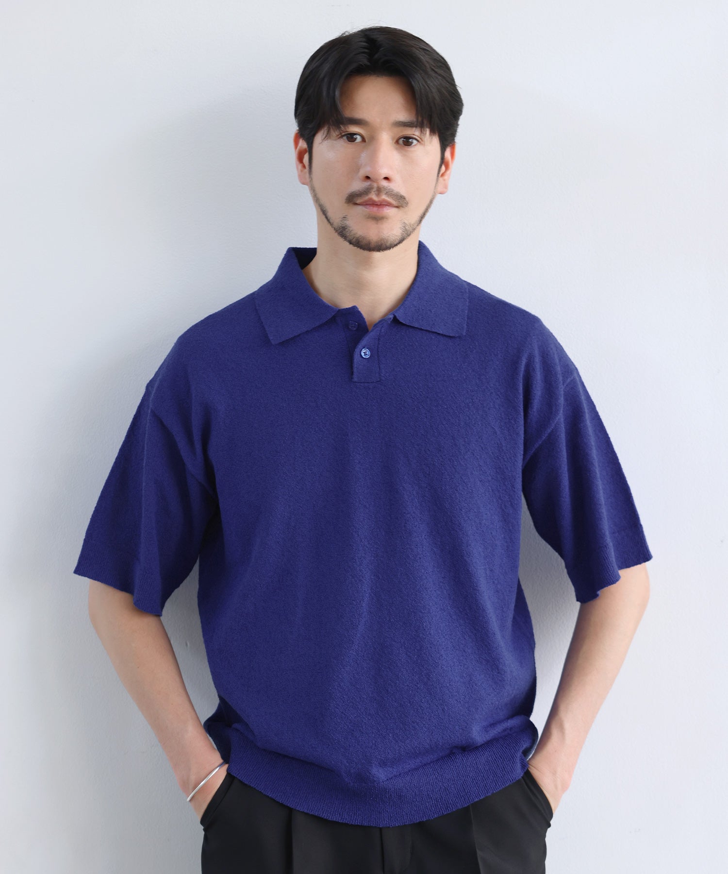 【パープル】半袖ニットポロシャツ <PERFORMANCE> (MENS) PING APPAREL｜半袖ニットポロシャツ <PERFORMANCE> (MENS) | Rakuten