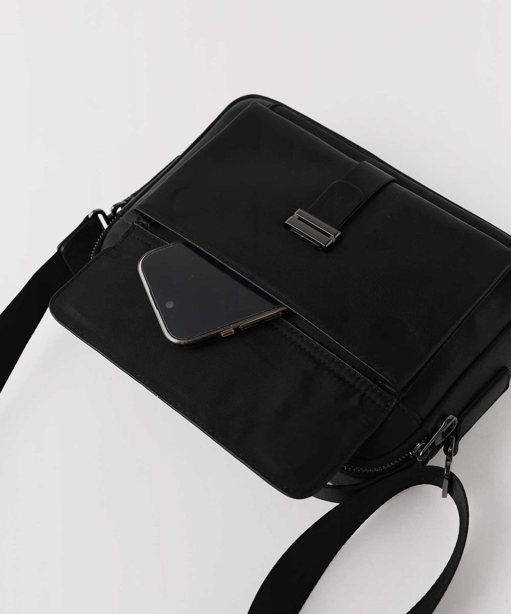 SUNSEA レザー ショルダーバッグ ブラック 〓予約販売・7月下旬頃発送予定〓 【本革】カウレザー2WAYショルダー