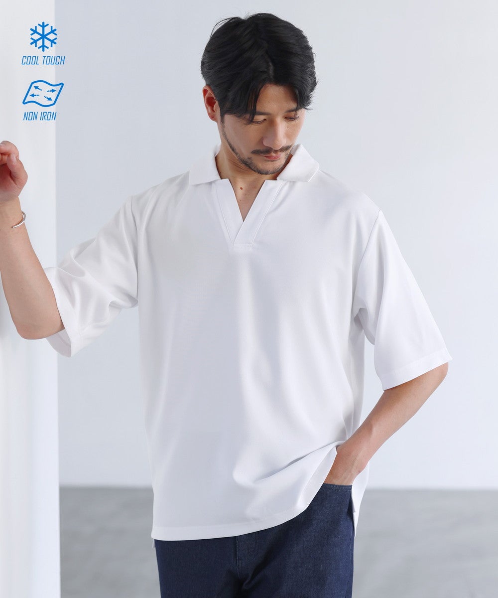 〓予約販売・6月下旬頃発送予定〓 【防シワ/接触冷感】機能性半袖