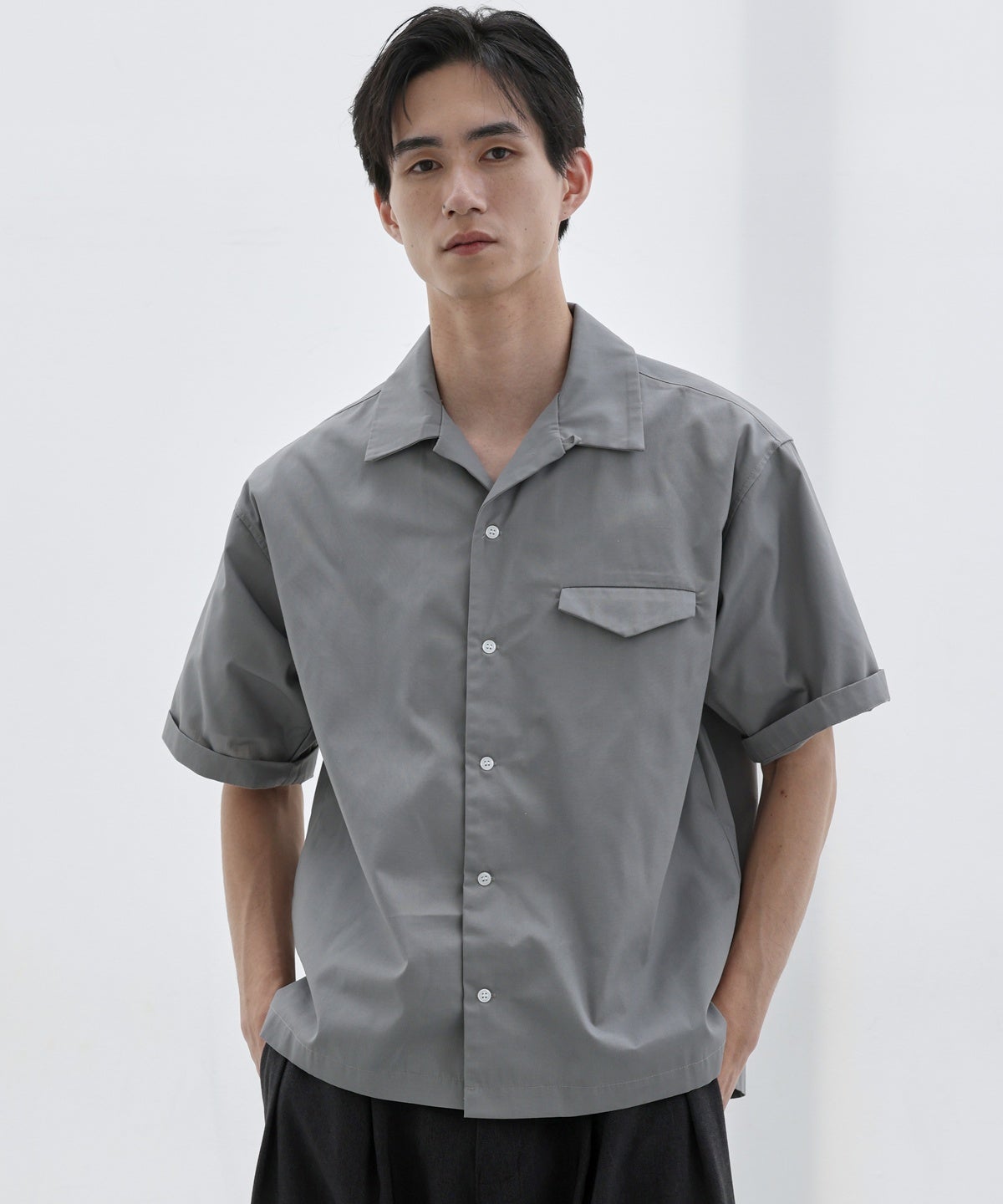 boxy fit open collar shirt | 【公式】SPU スプ公式通販｜メンズ