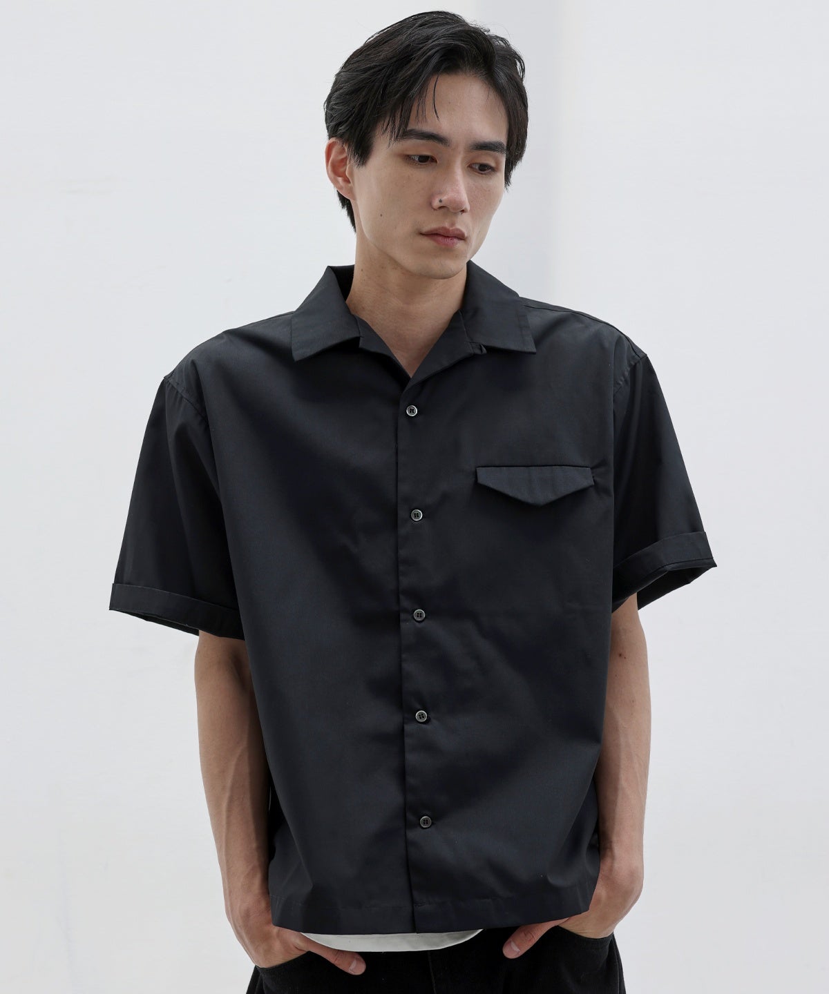 boxy fit open collar shirt | 【公式】SPU スプ公式通販｜メンズ