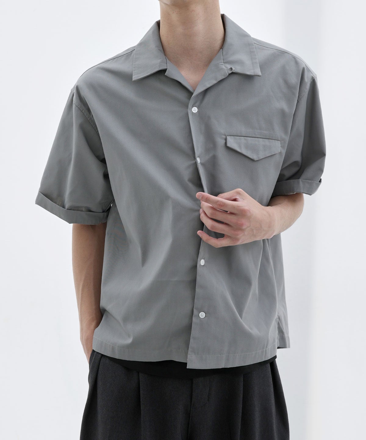 boxy fit open collar shirt | 【公式】SPU スプ公式通販｜メンズ