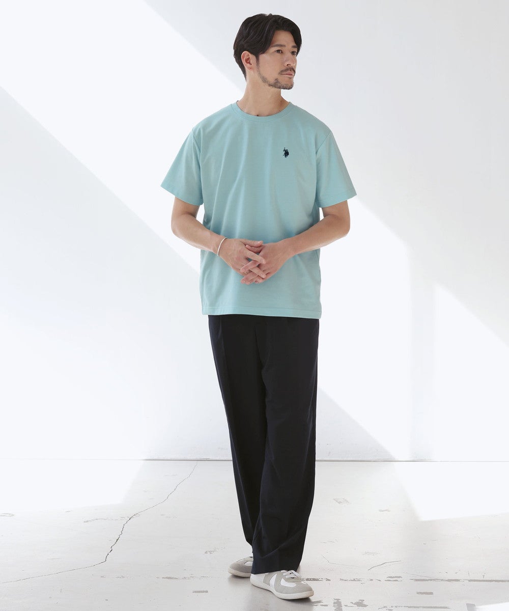 U.S. POLO ASSN.別注 ワンポイント刺繍ベーシック半袖Tシャツ | 【公式