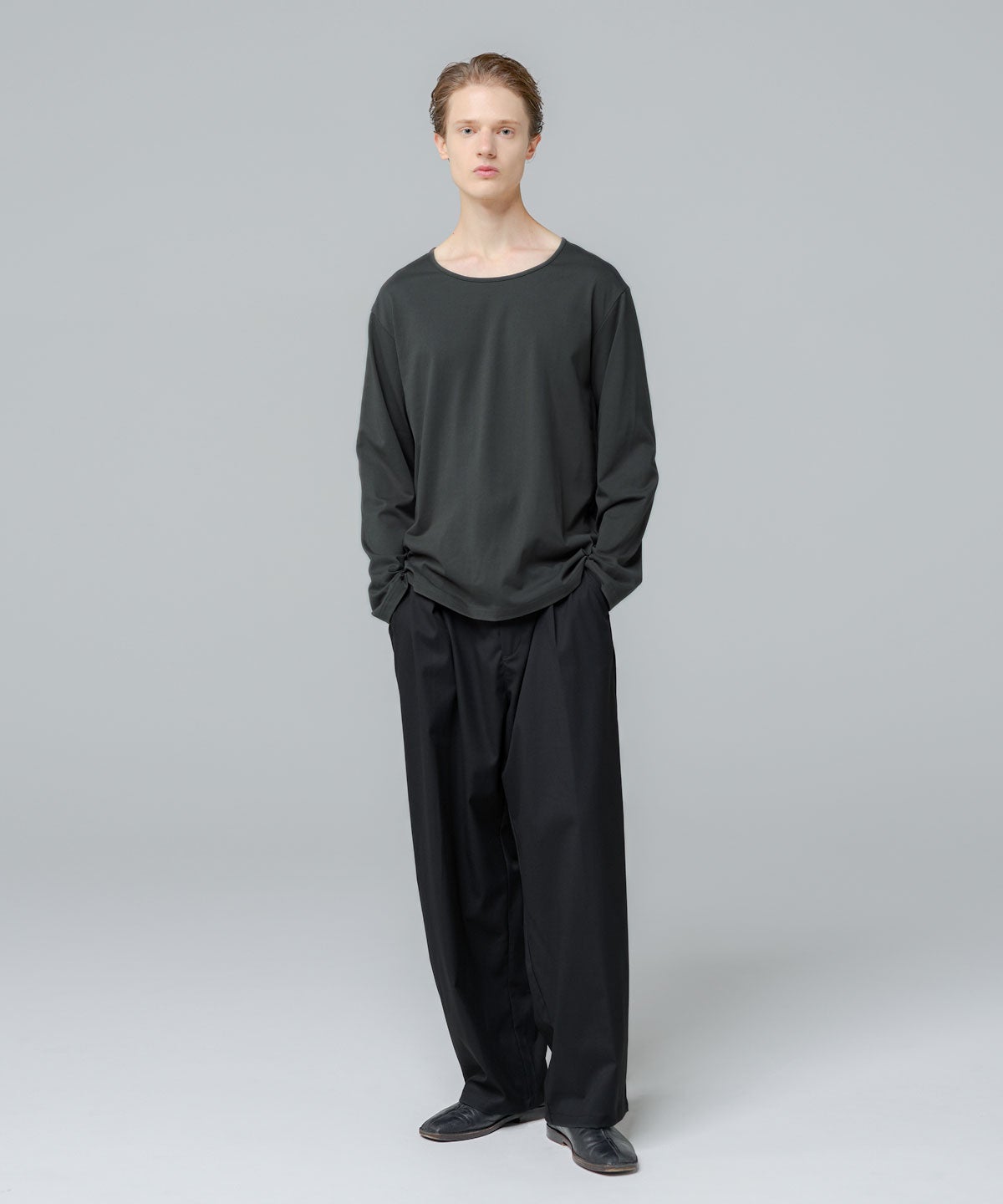 semi wide tuck slacks | 【公式】SPU スプ公式通販｜メンズセレクト