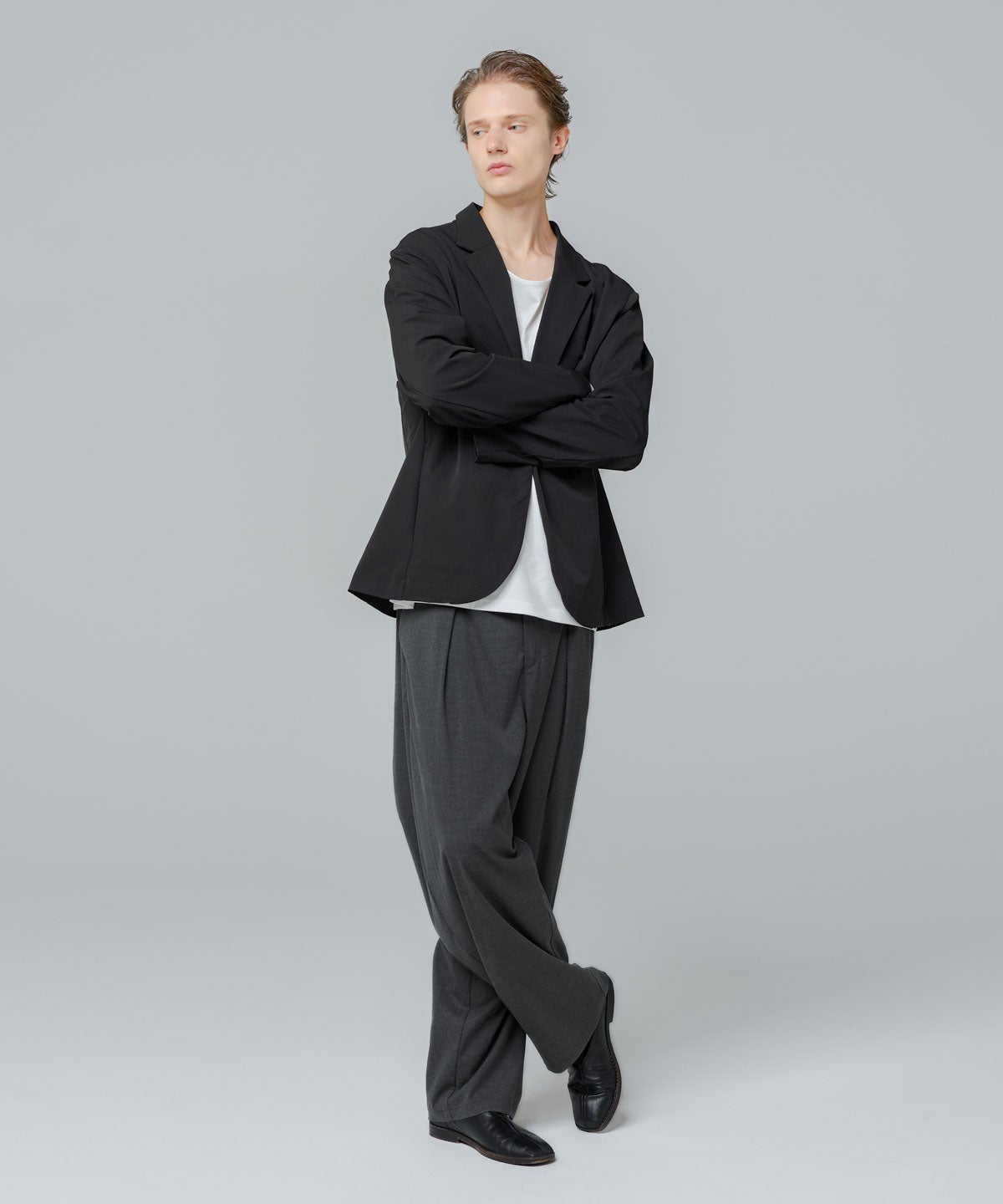 semi wide tuck slacks | 【公式】SPU スプ公式通販｜メンズセレクト